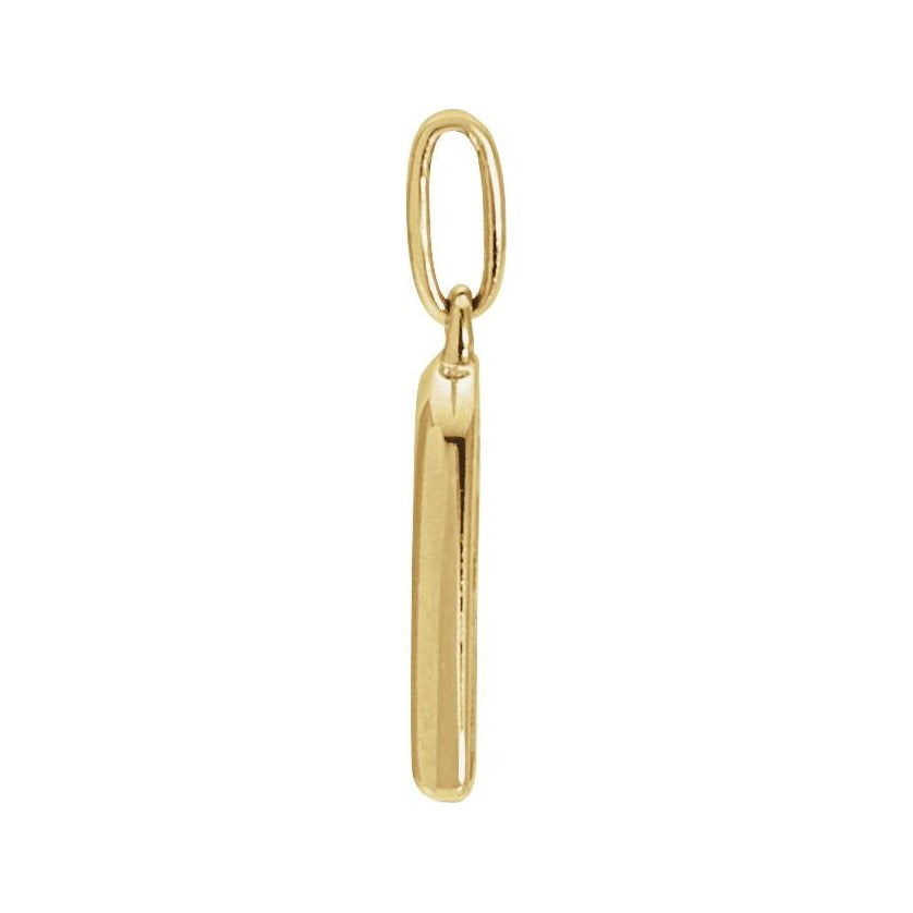 Sapphire Row Natural Diamond Pavé Heart Charm - 14K Yellow Gold (view 2)