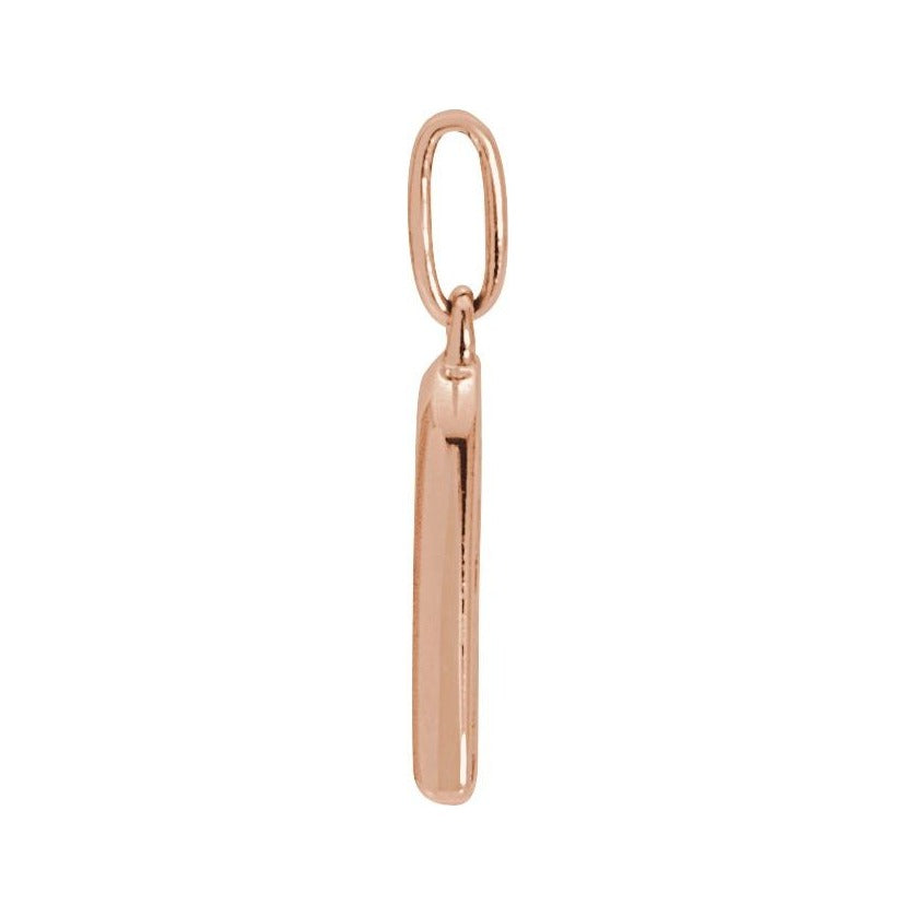 Sapphire Row Natural Diamond Pavé Heart Charm - 14K Rose Gold (view 2)