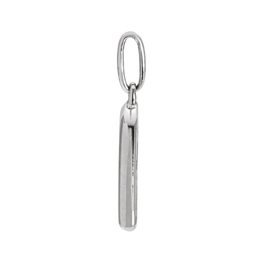 Sapphire Row Natural Diamond Pavé Heart Charm - 14K White Gold (view 2)