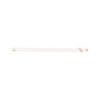 Sapphire Row Gold Heart Station Necklace - 14K Rose Gold, 3 Hearts (view 2)