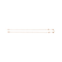 Sapphire Row Gold Heart Station Necklace - 14K Rose Gold, 4 Hearts (view 3)