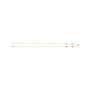 Sapphire Row Gold Heart Station Necklace - 14K Rose Gold, 5 Hearts (view 2)