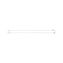 Sapphire Row Gold Heart Station Necklace - Platinum, 2 Hearts (view 2)
