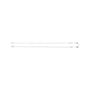 Sapphire Row Gold Heart Station Necklace - 14K White Gold, 4 Hearts (view 3)