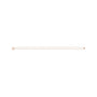 Sapphire Row Gold Heart Station Necklace - 14K Rose Gold, 1 Heart (view 2)