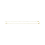 Sapphire Row Gold Heart Station Necklace - 14K Yellow Gold, 2 Hearts (view 2)