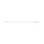 Sapphire Row Gold Heart Station Necklace - 14K Yellow Gold, 3 Hearts (view 2)