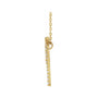 Sapphire Row Natural Diamond Palm Tree Necklace - 14K Yellow Gold (view 2)