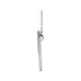 Sapphire Row Natural Diamond Palm Tree Necklace - 14K White Gold (view 2)