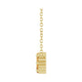 Sapphire Row Natural Gemstone Flower Cluster Necklace - Citrine, 14K Yellow Gold (view 3)