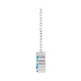 Sapphire Row Natural Gemstone Flower Cluster Necklace - Blue Zircon, Platinum (view 3)