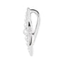 Sapphire Row Gold Beaded Starburst Pendant - 14K White Gold (view 2)