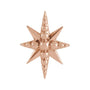 Sapphire Row Gold Beaded Starburst Pendant - 14K Rose Gold