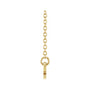 Sapphire Row Gold Script Zodiac Necklace - 14K Yellow Gold, Sagittarius (view 2)