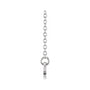 Sapphire Row Gold Script Zodiac Necklace - Platinum, Sagittarius (view 2)