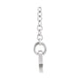 Sapphire Row Gold Script Zodiac Necklace - 14K White Gold, Taurus (view 2)
