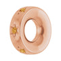Sapphire Row Natural Gemstone Star Spacer Charm - Citrine, 14K Rose Gold (view 2)