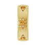 Sapphire Row Natural Gemstone Star Spacer Charm - Citrine, 14K Yellow Gold