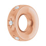 Sapphire Row Lab-Grown Gemstone Star Spacer Charm - Diamond, 14K Rose Gold (view 2)
