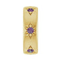 Sapphire Row Lab-Grown Gemstone Star Spacer Charm - Alexandrite, 14K Yellow Gold