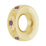 Sapphire Row Lab-Grown Gemstone Star Spacer Charm - Alexandrite, 14K Yellow Gold (view 2)