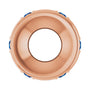 Sapphire Row Lab-Grown Gemstone Star Spacer Charm - Blue Sapphire, 14K Rose Gold (view 3)
