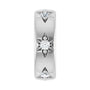 Sapphire Row Lab-Grown Gemstone Star Spacer Charm - Diamond, 14K White Gold