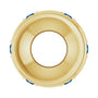 Sapphire Row Lab-Grown Gemstone Star Spacer Charm - Blue Sapphire, 14K Yellow Gold (view 3)