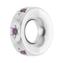 Sapphire Row Lab-Grown Gemstone Star Spacer Charm - Alexandrite, Platinum (view 2)