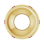 Sapphire Row Lab-Grown Gemstone Star Spacer Charm - Ruby, 14K Yellow Gold (view 3)