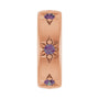 Sapphire Row Lab-Grown Gemstone Star Spacer Charm - Alexandrite, 14K Rose Gold