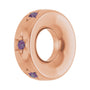 Sapphire Row Lab-Grown Gemstone Star Spacer Charm - Alexandrite, 14K Rose Gold (view 2)