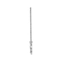 Sapphire Row Gold Clover Necklace - 14K White Gold (view 2)