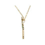 Sapphire Row Natural Tsavorite & Yellow Sapphire Palm Tree Necklace - 16" (view 2)