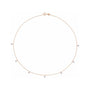 Sapphire Row Lab-Grown Diamond Seven-Stone Station Necklace - 14K Rose Gold
