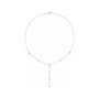 Sapphire Row Lab-Grown Diamond Station Y Necklace - 14K White Gold