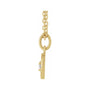 Sapphire Row Natural Diamond Zodiac Necklace - 14K Yellow Gold, Cancer (view 2)