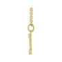 Sapphire Row Natural Diamond Zodiac Necklace - 14K Yellow Gold, Gemini (view 2)