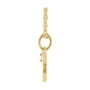 Sapphire Row Natural Diamond Zodiac Necklace - 14K Yellow Gold, Taurus (view 2)