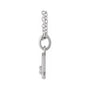 Sapphire Row Natural Diamond Zodiac Necklace - 14K White Gold, Sagittarius (view 2)
