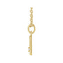 Sapphire Row Natural Diamond Zodiac Necklace - 14K Yellow Gold, Leo (view 2)