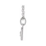Sapphire Row Natural Diamond Zodiac Necklace - 14K White Gold, Cancer (view 2)