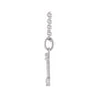 Sapphire Row Natural Diamond Zodiac Necklace - 14K White Gold, Gemini (view 2)