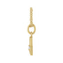 Sapphire Row Natural Diamond Zodiac Necklace - 14K Yellow Gold, Libra (view 2)