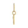 Sapphire Row Natural Diamond Zodiac Necklace - 14K Yellow Gold, Virgo (view 2)