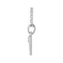 Sapphire Row Natural Diamond Zodiac Necklace - 14K White Gold, Aries (view 2)