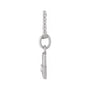 Sapphire Row Natural Diamond Zodiac Necklace - 14K White Gold, Libra (view 2)