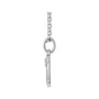 Sapphire Row Natural Diamond Zodiac Necklace - 14K White Gold, Virgo (view 2)