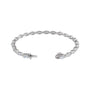 Sapphire Row Natural Diamond Marquise Tennis Bracelet - 14K White Gold (view 2)