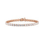 Sapphire Row Lab-Grown Diamond Four-Prong Tennis Bracelet - 14K Rose Gold